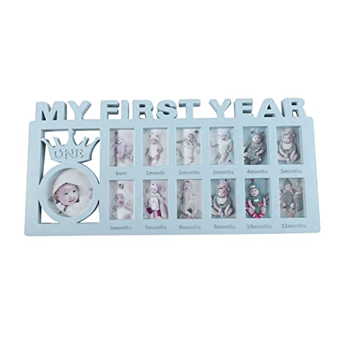 My First Year Photo Frame - Blue