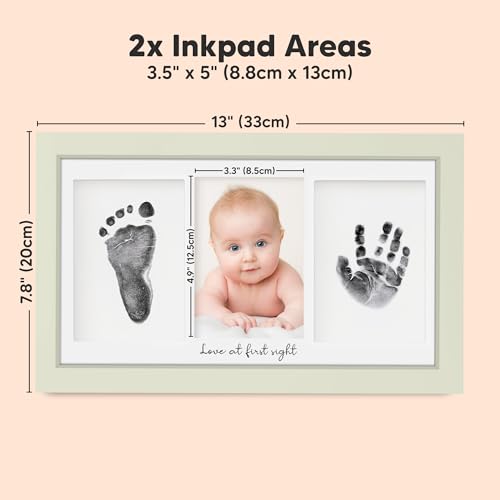 KeaBabies Inkless Hand Footprint Kit Sage