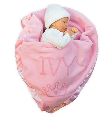Custom Catch Personalized Princess Baby Blanket - Girl Name Gift