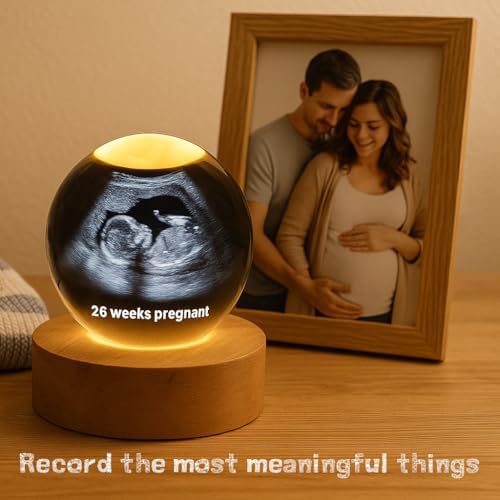 Custom Baby Ultrasound Crystal Ball with LED Light 1