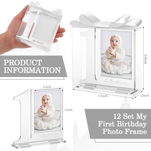Colingmill 12 Set First Birthday Keepsake Frame Decor Set