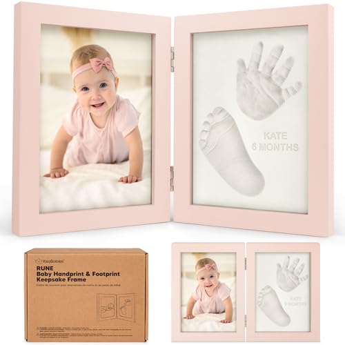 KeaBabies Personalized Baby Hand Footprint Kit - Petal Pink