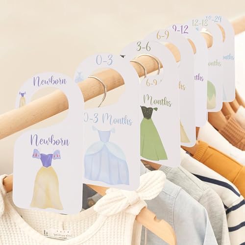 Princess Nursery Closet Dividers for Baby Organizing