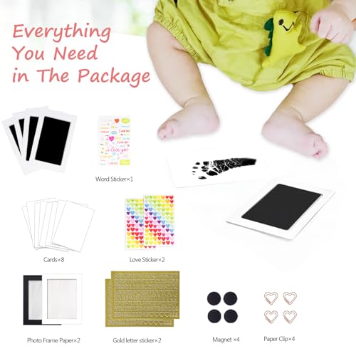 Tubuui Inkless Baby Hand Footprint Kit for Keepsakes