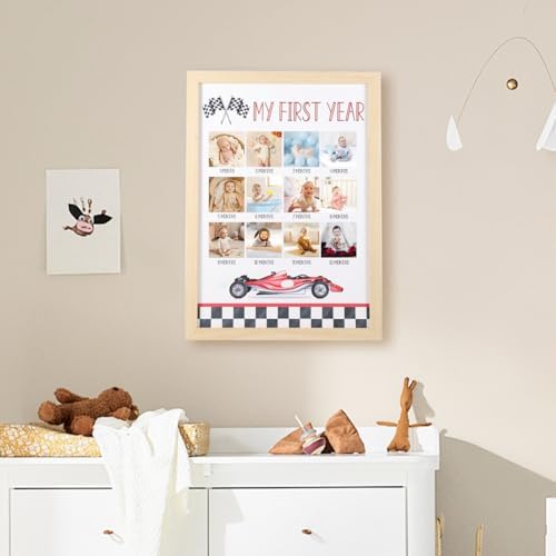 My First Year Photo Frame - 12 Months Milestone Display