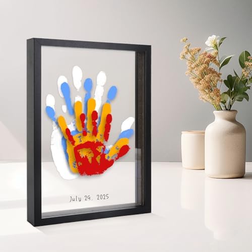 Family Handprint Kit - 6 Colors DIY Keepsake Frame