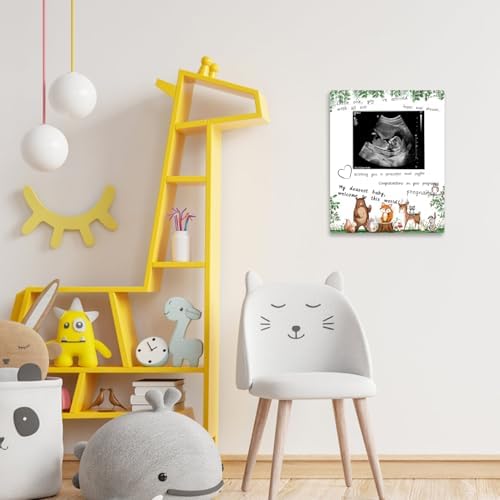 Woodland Ultrasound Picture Frame - Pregnancy Keepsake Baby Shower Decor