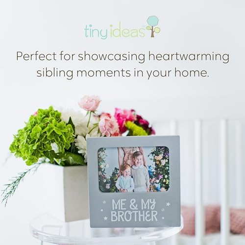 Tiny Ideas Me and My Brother Picture Frame Gray