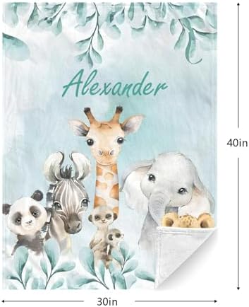 Personalized Baby Blanket with Name for Boys and Girls