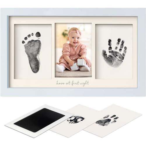 KeaBabies Inkless Hand Footprint Kit - Mist Blue