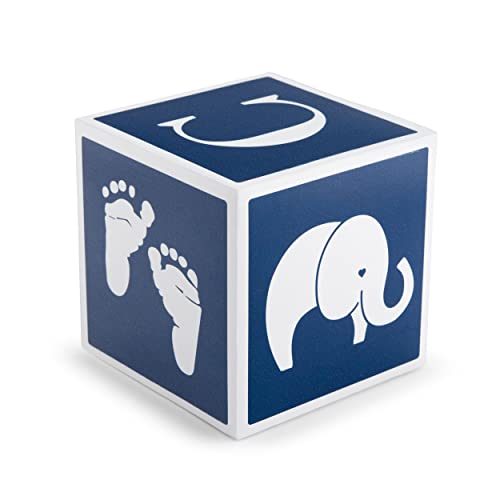 Weddingstar Navy Blue Custom Baby Keepsake Block