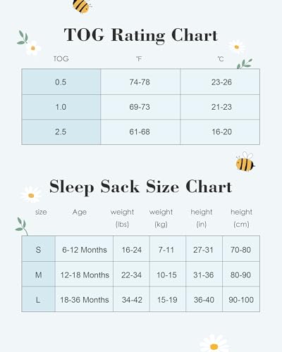 TADO MUSLIN Baby Sleep Sack with 2-Way Zipper 1 TOG 2-36M