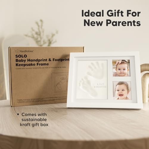 KeaBabies Baby Hand Footprint Kit - Quick Dry Clay Newborn Keepsake Personalized Gift