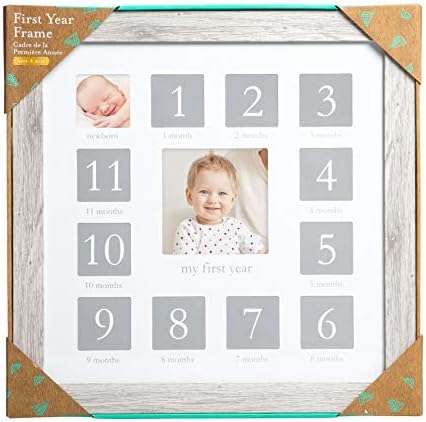 Kate Milo My First Year Frame - Rustic Wood