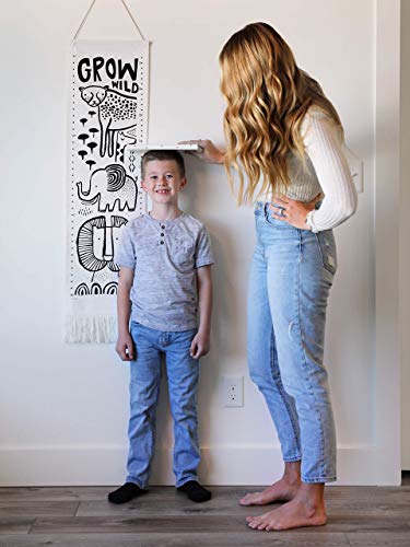 Wee Gallery Safari Canvas Growth Chart - 44x13 Inches 1
