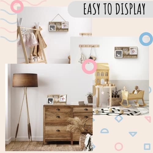 EURSET Baby Sonogram Frame - 3 x 3 Ultrasound Photo Display