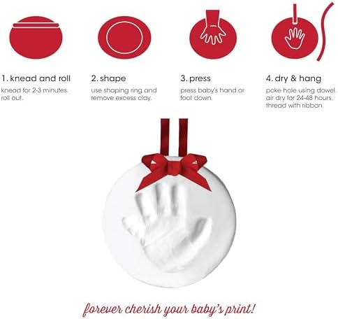 Pearhead Babyprints Ornament Kit Babys First Christmas Keepsake