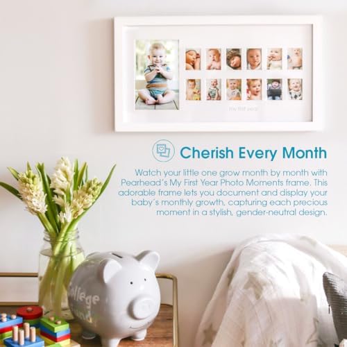 Pearhead My First Year Photo Moments Frame 13 Inserts White