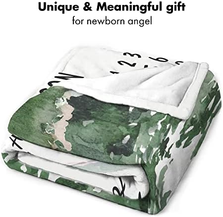 Personalized Forest Baby Blanket with Custom Name