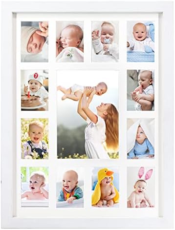 My First Year Picture Frame 12 Months Photo Collage Gender Neutral Keepsake
