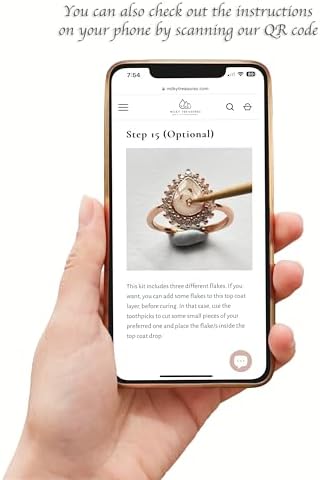 Teadrop Ring DIY Breastmilk Jewelry Kit 18K Rose Gold 1