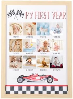 My First Year Photo Frame - 12 Months Milestone Display