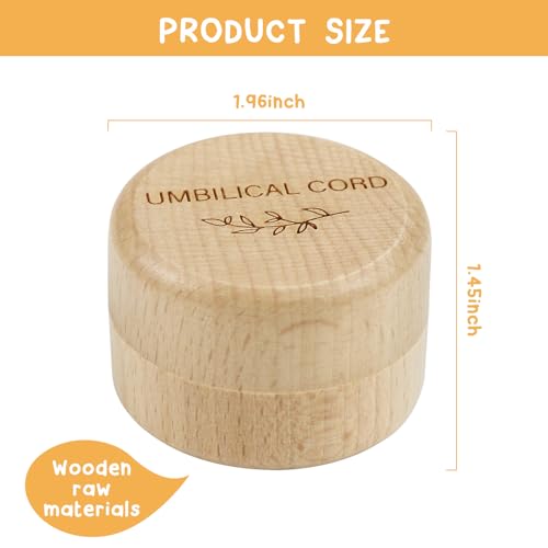 Wooden Baby Fetal Hair Memorial Box with Engraving