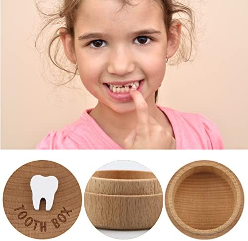 Free-Space Tooth Fairy Box 3D Carved Wooden Keepsake 1