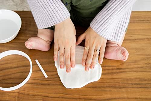 Pearhead Baby Handprint Footprint Kit with 3 Ribbons