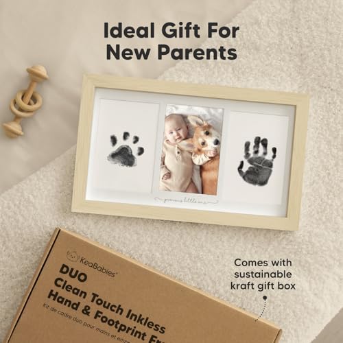 KeaBabies Inkless Hand Footprint Kit - Safe No Residue