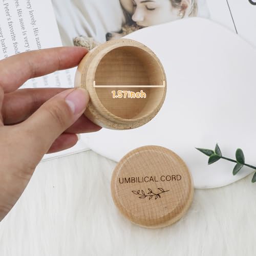 Wooden Baby Fetal Hair Memorial Box with Engraving