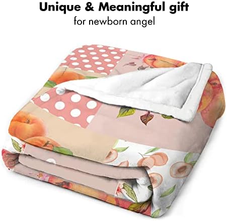 Custom Fruit Baby Blanket with Polka Dots