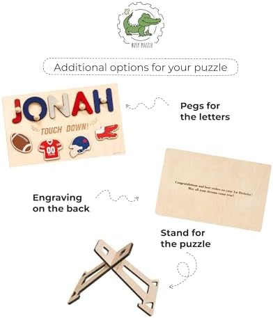 Personalized Golf Name Puzzle for Toddlers