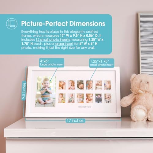 Pearhead My First Year Photo Moments Frame 13 Inserts White