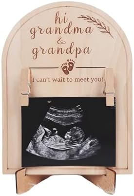 HONOCOOLS Baby Ultrasound Photo Frame - Pregnancy Reveal Keepsake for Grandparents