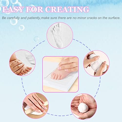 MICKYU Baby Hand and Footprint Kit - Personalized Keepsake Frame