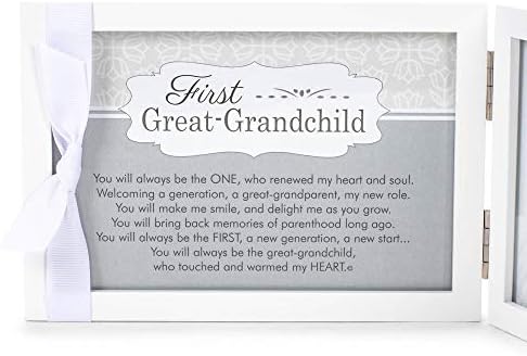 The Grandparent Gift Co First Great Grandchild Picture Frame - White