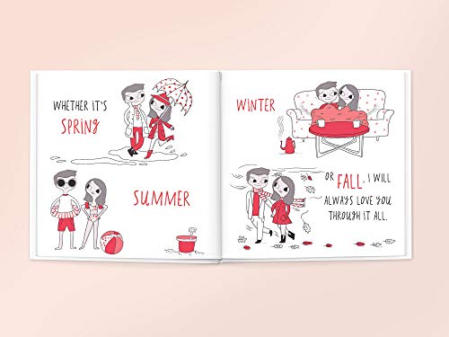 Personalized Book of Us for Couples - Custom Names Photo
