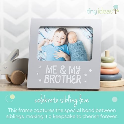 Tiny Ideas Me and My Brother Picture Frame Gray
