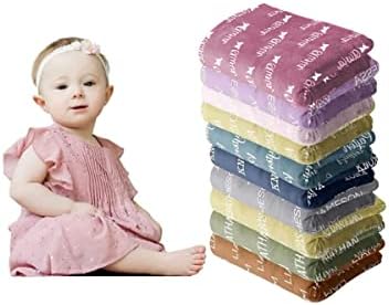 Personalized Baby Blanket with Custom Name - Soft Cotton Blend - 40 x 50 Inches