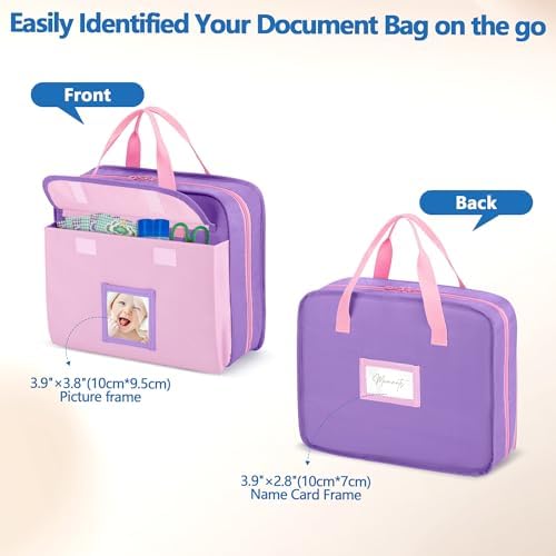 GRAOSO Baby File Organizer with Customized Photo and Name Areas 1