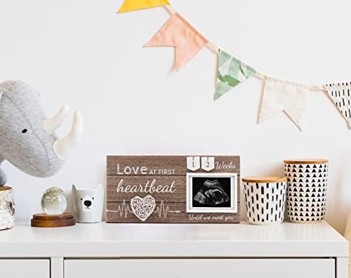 Garybank Ultrasound Frame Pregnancy Gift Love at First Sight Countdown Design