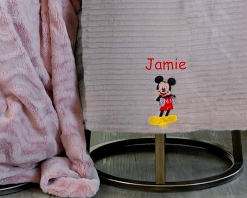 Cudlie Baby Blanket Mickey Mouse Licensed Gray Fleece