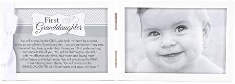 First Granddaughter Keepsake Frame - 4x6 Double Hinged with Poem