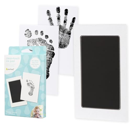 Pearhead Newborn Baby Ink Pad Kit - Mess-Free Safe