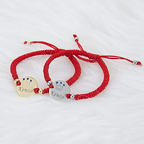 MIYOCAR Baby Name Bracelet 14K Gold Plated Dainty