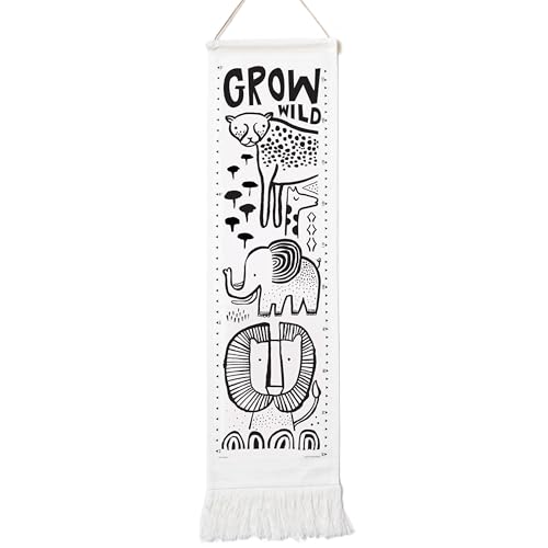 Wee Gallery Safari Canvas Growth Chart - 44x13 Inches 1