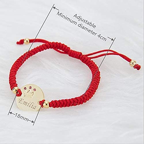 MIYOCAR Baby Name Bracelet 14K Gold Plated Dainty