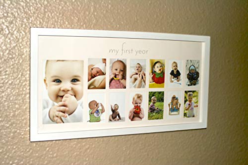 Green Pollywog 12-Month Photo Frame with Mat