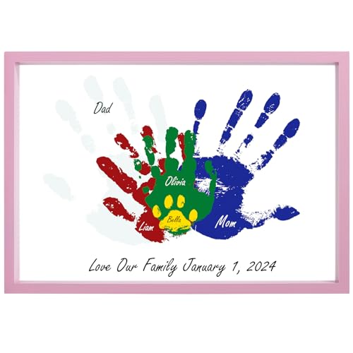 Family Handprint Kit with 5 Non-Toxic Paints